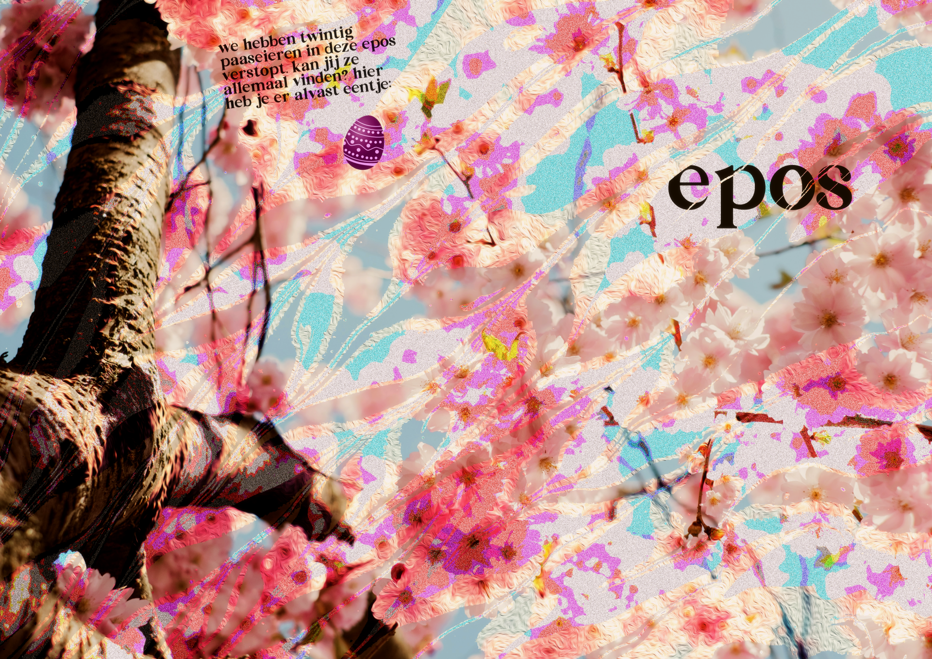 Front + back cover of school magazine Epos, spring edition (2023)